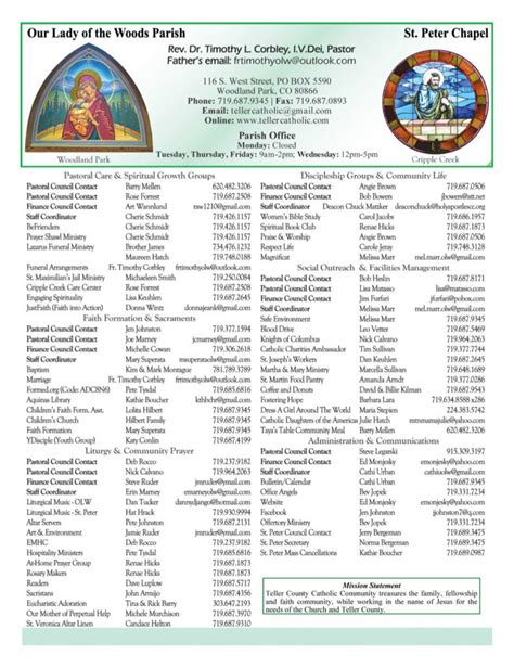 our lady of charity bulletin|catholic parish bulletins.